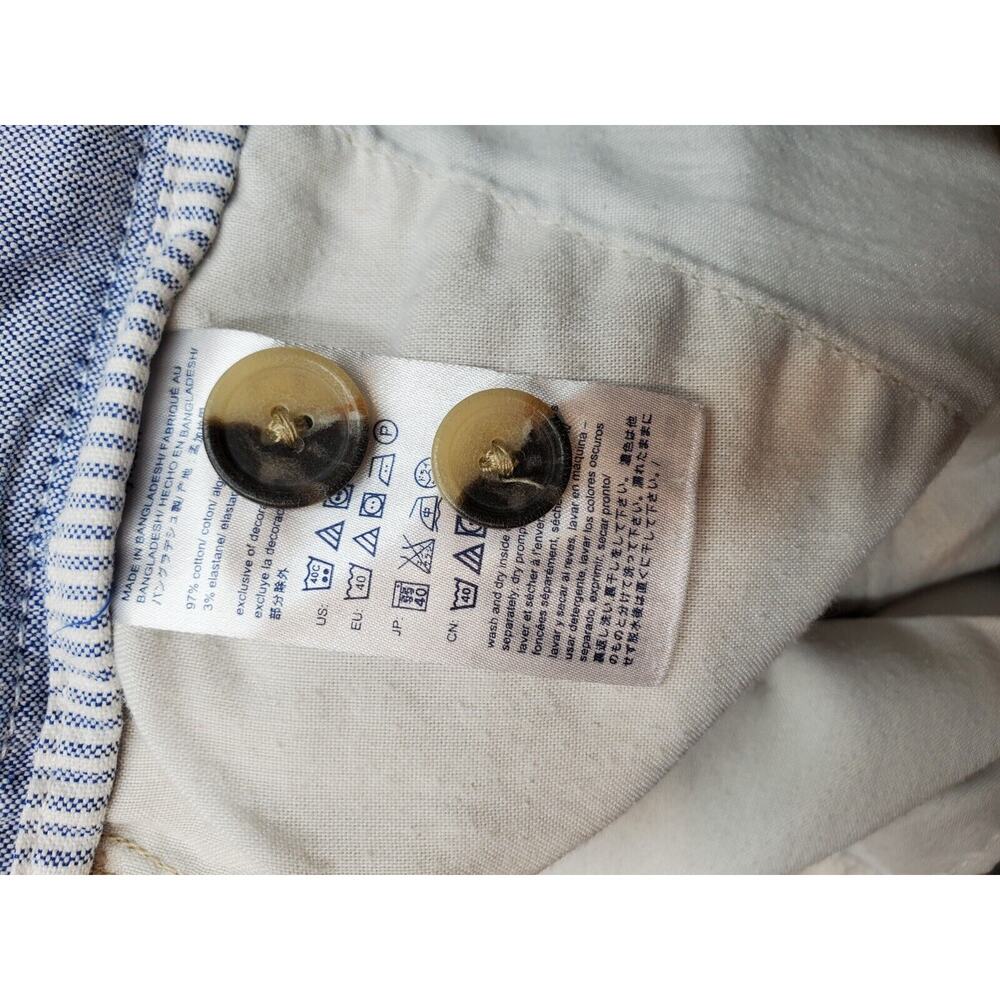 Tommy Hilfiger Shorts Men Size 38 Khaki Cotton Slash Pocket Flat Front High Rise - Picture 7 of 7